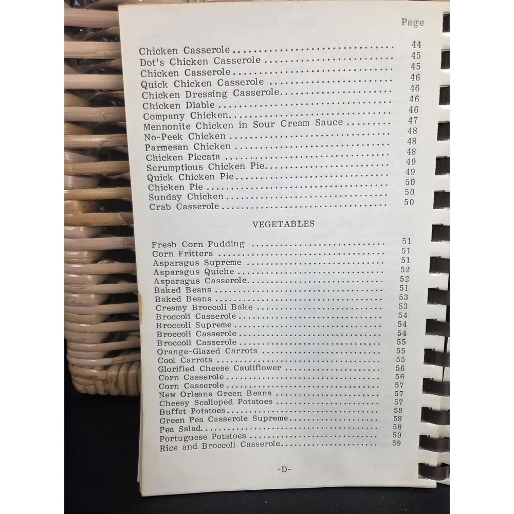 Love's United Methodist Church Cookbook Walkertown NC 1984 Dishes Of Love Recipe